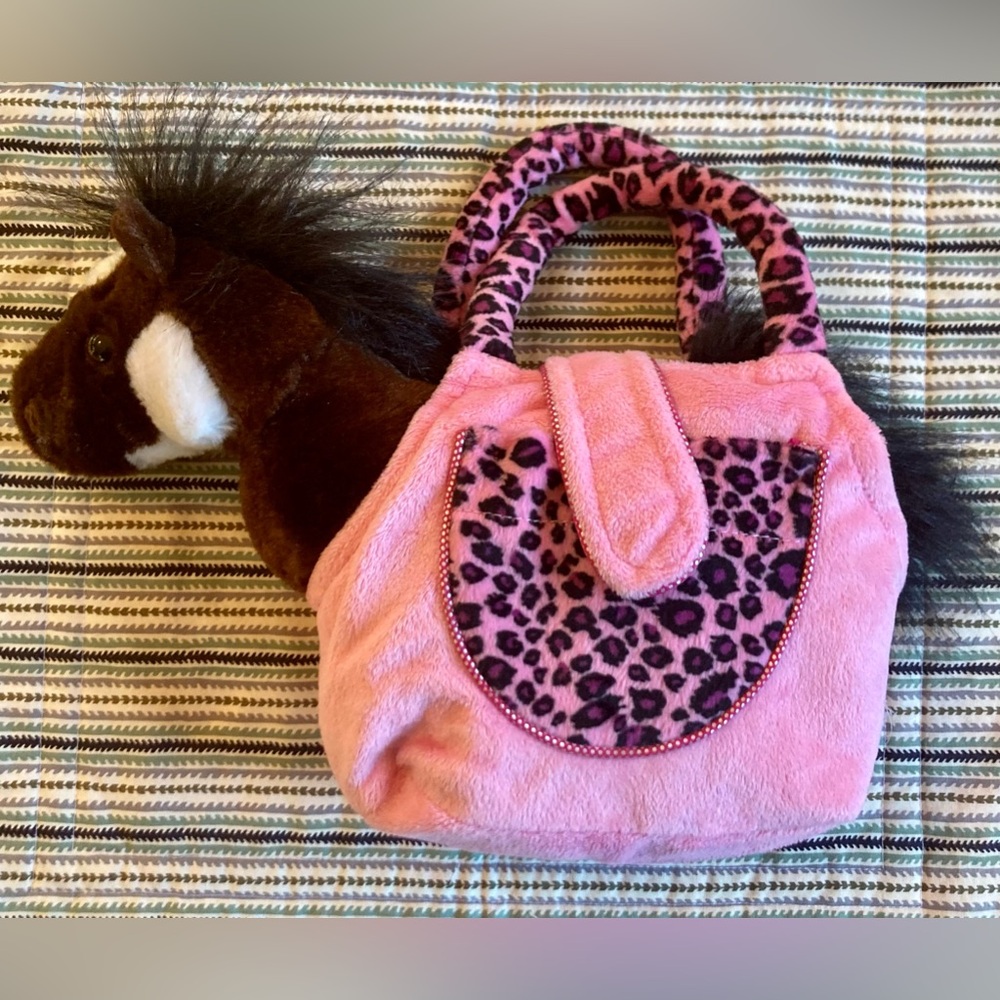 Stuffed Ganz Horse in a Purse